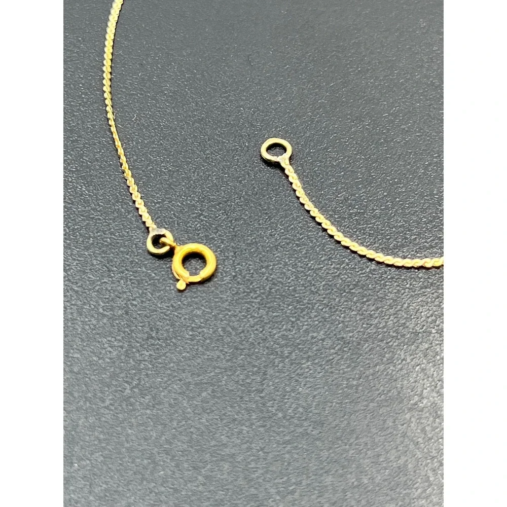 14K Solid Gold Classic Cuban link‎ Curb Layering Chain Bracelet 7